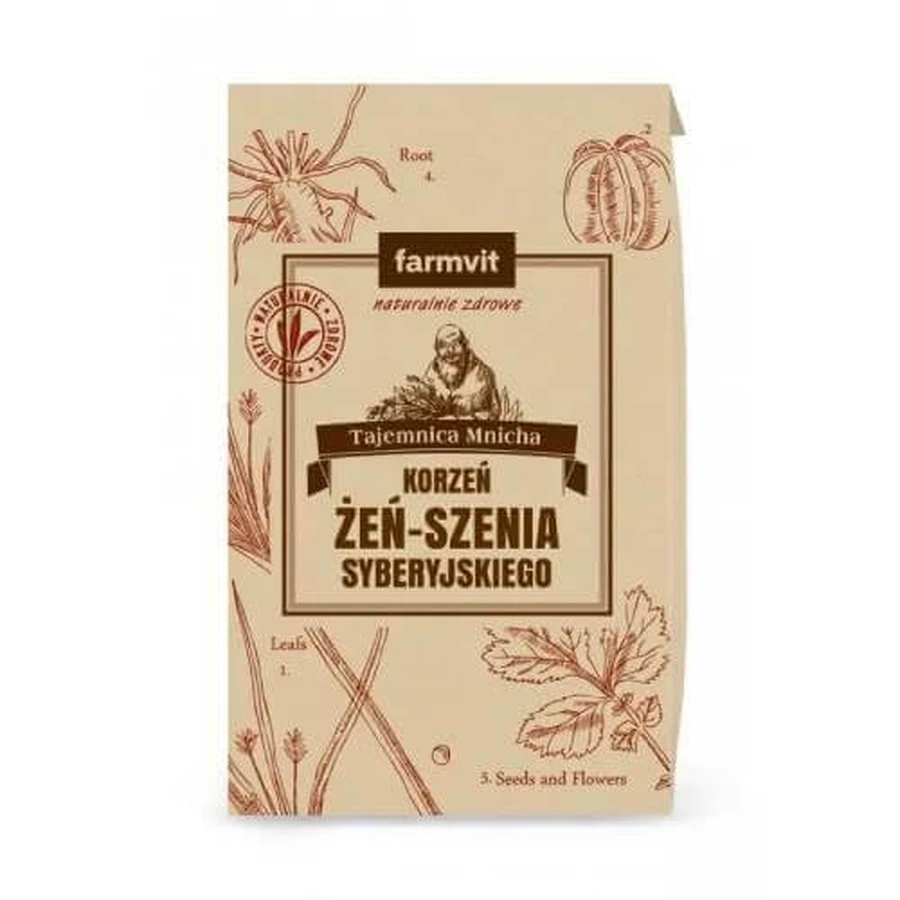 FARMVIT Siberische ginsengwortel, 100 g