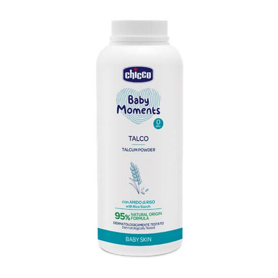 Comprar Talco con almidón de arroz, 0 meses, Baby Moments, 150g, Chicco Talco con almidón de arroz, 0 meses, Baby Moments, 150g, Chicco