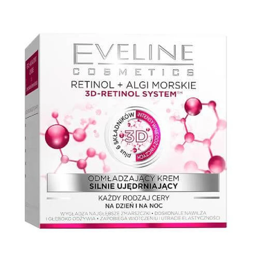 EVELINE Retinol + Zeealgen Verjongende Sterk Verstevigende Dag/Nacht Gezichtscrème, 50ml