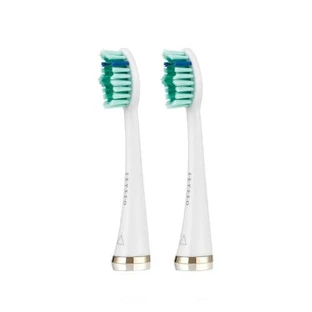 SEYSSO Gold White Anti-plaque Replacement Tips for Sonic Toothbrush, 2pcs