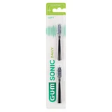 Sunstar Gum Sonic Daily Ersatzspitzen für ActiVital Schallzahnbürste schwarz, 2 St.