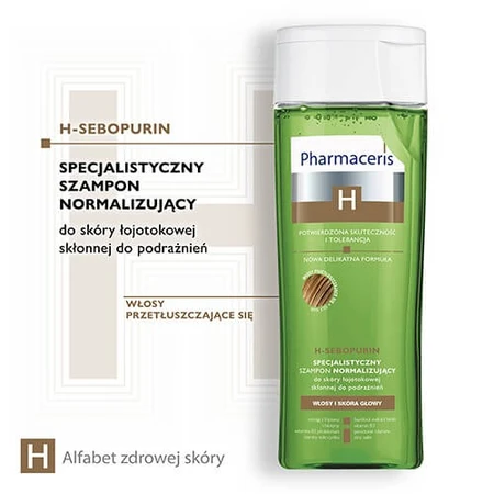 PHARMACERIS H SEBOPURIN normalizing shampoo, 250 ml