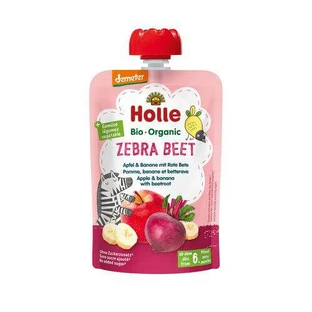 HOLLE Bio Obst- und Gemüsemousse Apfel, Banane und Rote Bete, 100g
