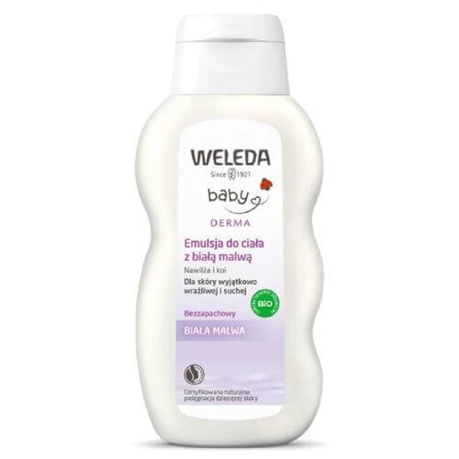 WELEDA Emulsión para el cuidado del bebé con malva blanca, 200ml