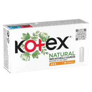 KOTEX Natural Normal Tampons, 16 pcs