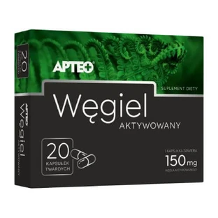 APTEO Aktivkohle, 20 Kapseln