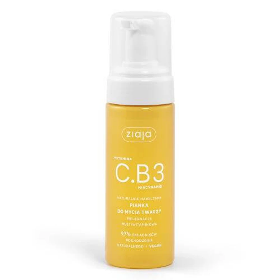 Ziaja Vitamin C.B3 Niacinamid Gesichtswaschschaum, 150 ml