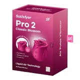 SATISFYER PRO 2 Classic Blossom Liquid Air Technology Vibrateur pulsatoire, 1 pièce