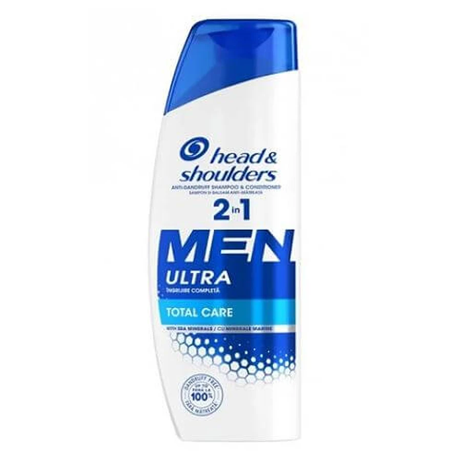 Head & Shoulders 2in1 Men Total Care Shampoo voor mannen, 330ml