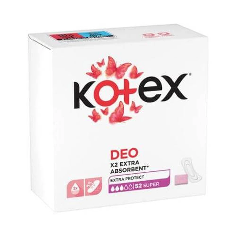 KOTEX Super Deo maandverband, 52 stuks