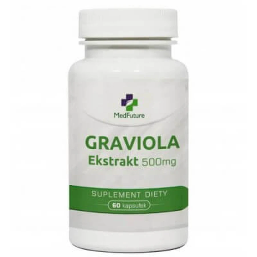 MedFuture Graviola-Extrakt 500mg, 60 Kapseln