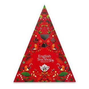 Calendario de Adviento English Tea Shop (Rojo) Calendario de Adviento 25 pirámides de tés ecológicos