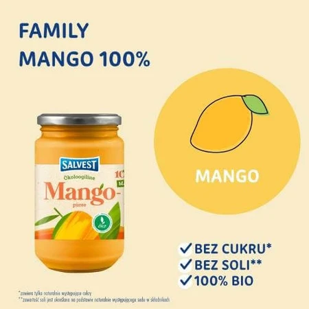 SALVEST Familie BIO Mango 100%, 450 g