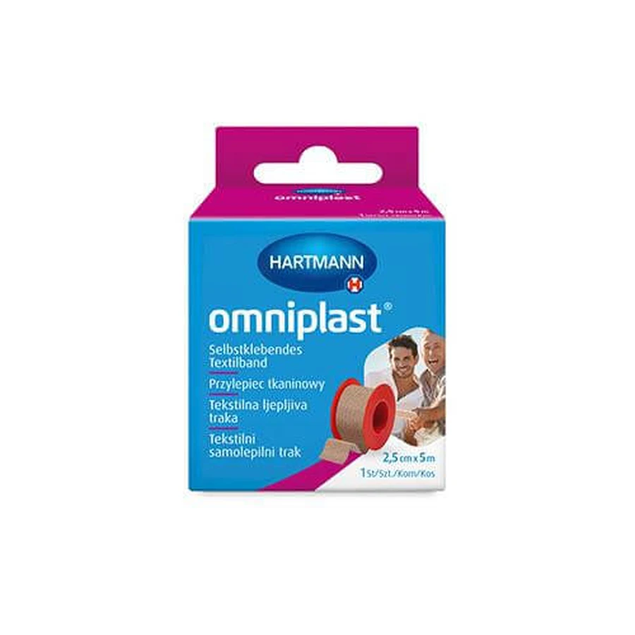 OMNIPLAST 2.5cm x 5m plâtre sur tissu, 1pc