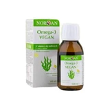 Norsan Omega-3 Vegan met plantaardige algenolie met citroensmaak, 100 ml