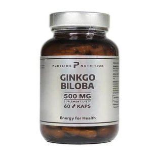 Pureline Nutrition Ginkgo Biloba Ginkgo 500mg, 60 Kapseln