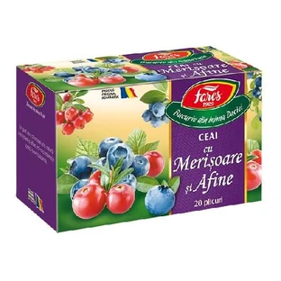 Cranberry and blueberry tea, 20 sachets, Fares