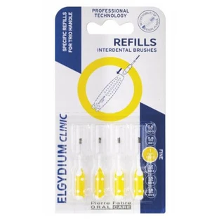 Elgydium Clinic Refills Replacement refills for interdental toothbrushes yellow, 4 pcs.
