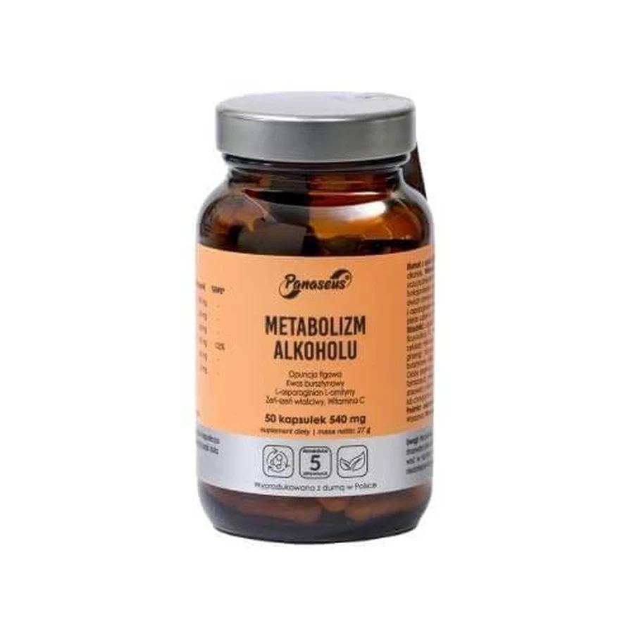 YANGO Panaseus Alcohol Metabolism, 50 capsules