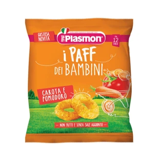 Puffs with tomatoes and carrots, +12 months, Plasmon