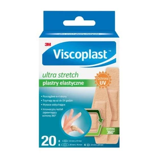 VISCOPLAST Ultra Stretch Elastische Pflaster, 20 Stück