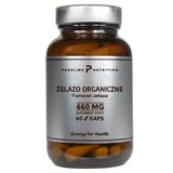 Pureline Nutrition Organic Iron (Iron Fumarate), 60 caps
