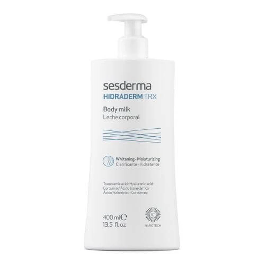SESDERMA HIDRADERM TRX Milch, die Feuchtigkeit spendet und den Hautton ausgleicht, 400ml