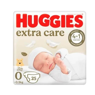 HUGGIES Extra Care Newborn 0 Luiers (0-3,5kg), 25st