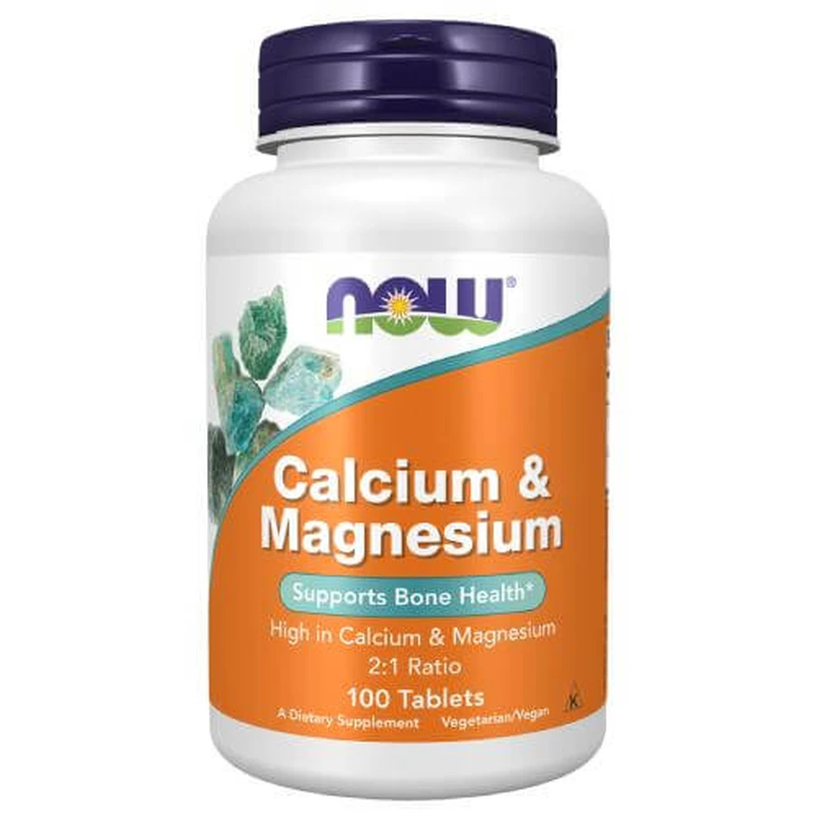 NOW Calcium & Magnesium -100 tablets.