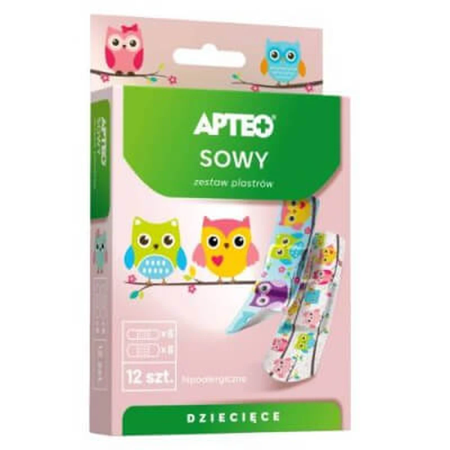 APTEO Kinder-Scheiben - Eulen, 12 Stück