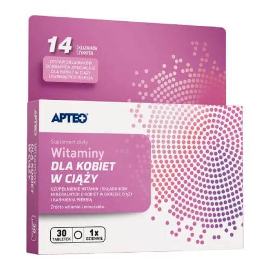 APTEO Vitaminas para embarazadas, 30 comprimidos