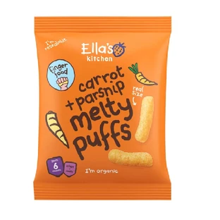 Puffs naturales ecológicos de zanahoria y chirivía, 20 g, Ella's Kitchen