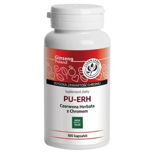 PU-ERH Rode Thee met Chroom, 100 caps