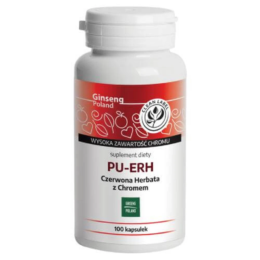 PU-ERH Té Rojo con Cromo, 100 cáps.