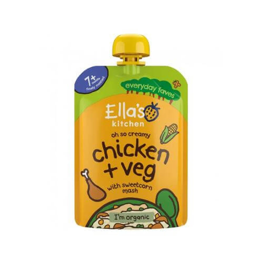 Ella's Kitchen BIO Hähnchen mit Maisbrei, 130g