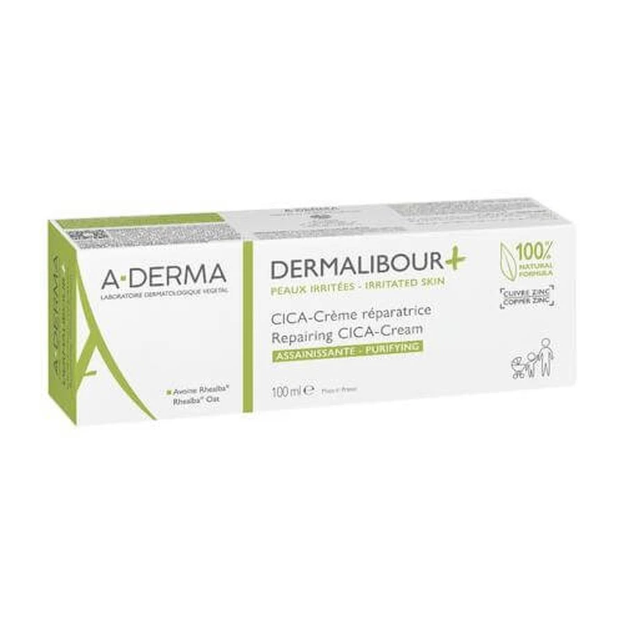 A-DERMA DERMALIBOUR+ CICA Restorative Cream, 100ml