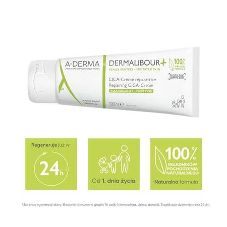 A-DERMA DERMALIBOUR+ CICA Restorative Cream, 100ml