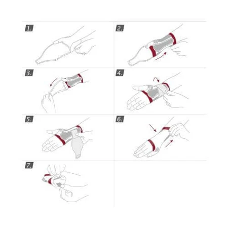 Actimove Professional Line Wrist stabilizing orthosis with reinforcement and medical compression (XXL) right white