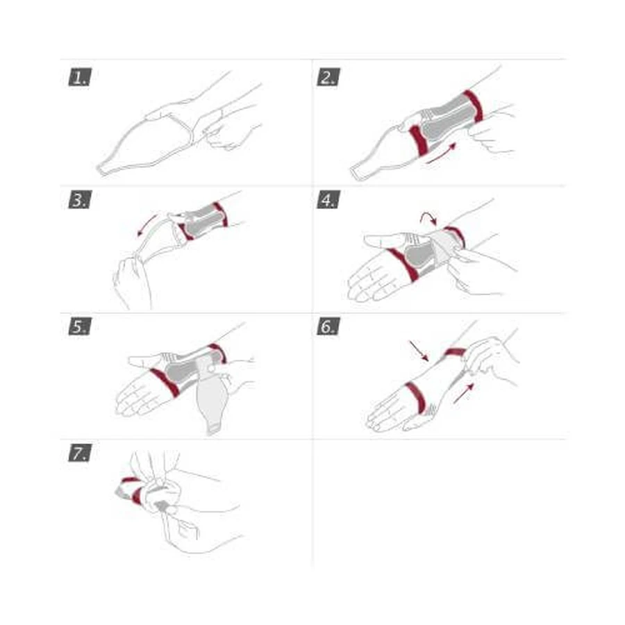 Actimove Professional Line Wrist stabilizing orthosis with reinforcement and medical compression (XXL) right white