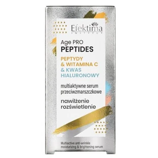 EFEKTIMA Age Pro Peptides Multiactive Anti-Wrinkle Serum Peptides & Vitamin C & Hyaluronic Acid Hydration Brightening, 30 ml