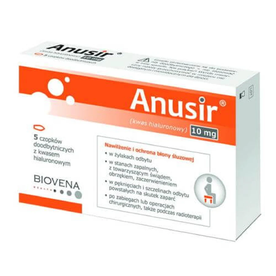 Anusir, 5 supositorios
