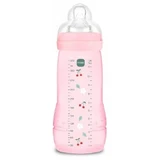 MAM Baby Easy Active Rapid Flow Antikoliek Babyfles 4m+ Patroon Fruit, 330 ml