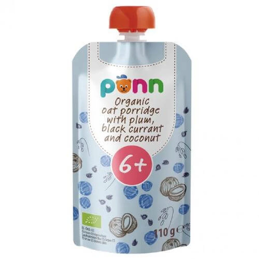 SALVEST PÕNN BIO Fruit puree with yogurt and cookies, 110g
