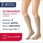 JOBST ULTRASHEER short compression knee socks CCL1 natural, size 5 ZP