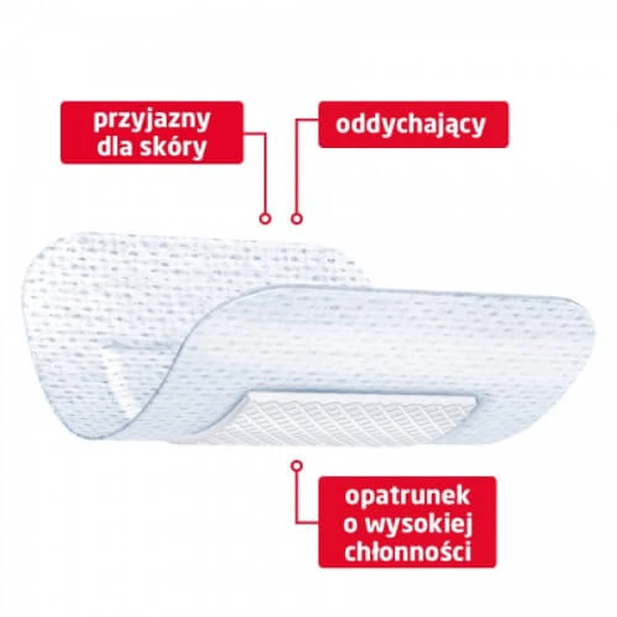 Leukoplast Leukomed Absorbent Plus Plasters 5x7.2cm, 5 pcs.