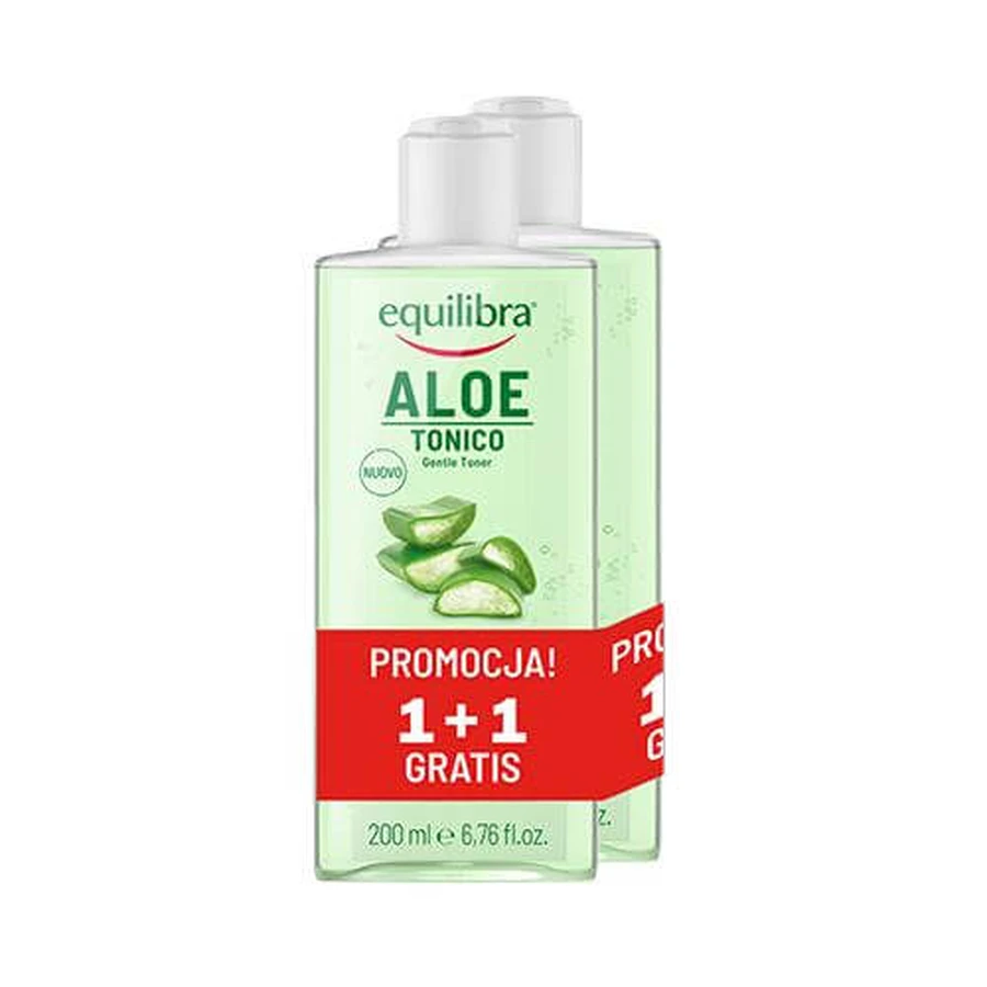 EQUILIBRA Aloë Vera Gezichtstonic, 2x200ml