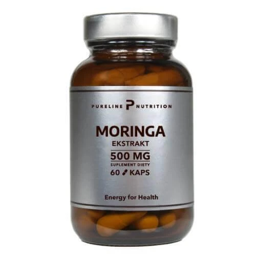 Pureline Nutrition Moringa 500 mg, 60 caps