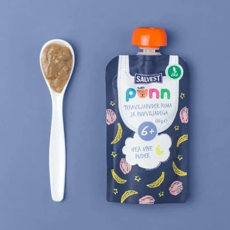 Gruau d'avoine aux fruits SALVEST PÕNN BIO Milk Bedtime Oatmeal, 110g