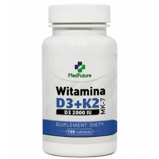 MedFuture Vitamin D3+K2 MK-7 2000IU, 120tabl.