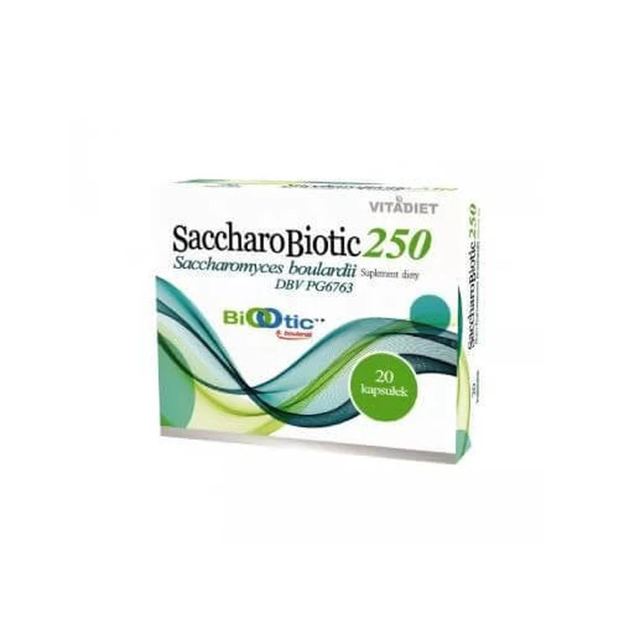VITADIET SaccharoBiotic 250 mg, 20 Kapseln